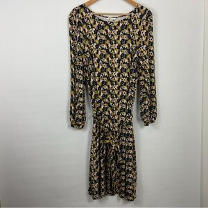 Boden Floral Tie Detail Jersey Shift‎ Dress Size 16/18R